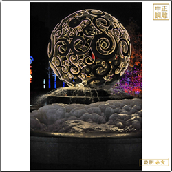 不銹鋼廣場發光鏤空球 不銹鋼廣場發光鏤空球