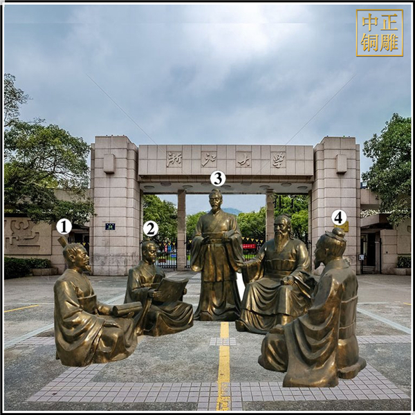 校園孔子講學銅雕塑.jpg 校園孔子講學銅雕塑.jpg