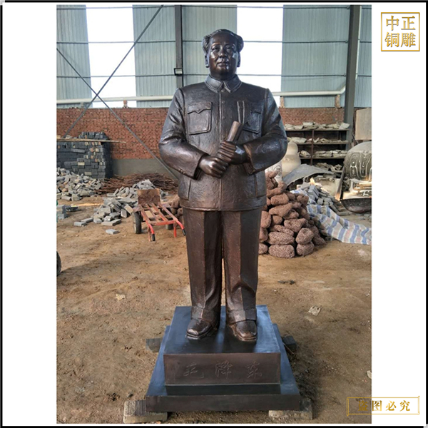 毛主席站像銅雕塑制作.jpg 毛主席站像銅雕塑制作.jpg