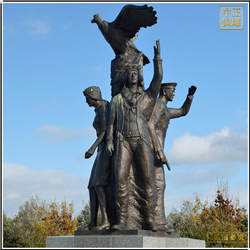 城市廣場(chǎng)園林現(xiàn)代人物雕塑鑄造 城市廣場(chǎng)園林現(xiàn)代人物雕塑鑄造