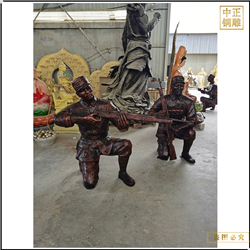 抗戰(zhàn)時(shí)期人物銅雕塑制作 抗戰(zhàn)時(shí)期人物銅雕塑制作