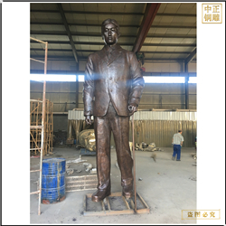 熊希齡雕塑站像鑄造 熊希齡雕塑站像鑄造