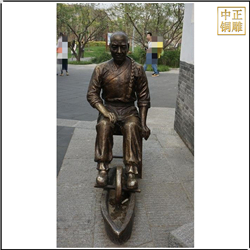 中醫(yī)碾藥人物雕塑 中醫(yī)碾藥人物雕塑