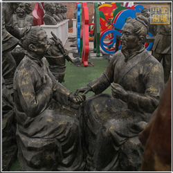 中醫診脈人物銅像 中醫診脈人物銅像